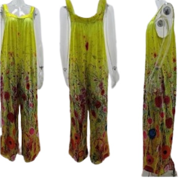 Vibrant Floral Romper Pantalon - Picture 13 of 14